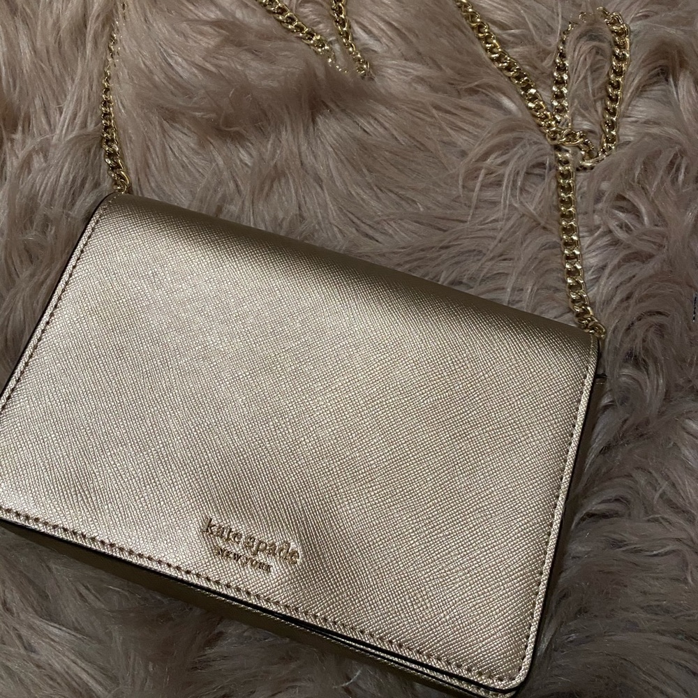 Kate Spade Gold Crossbody Bag